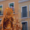 La Virgen del Rosario procesionó por su barrio de Santa Catalina.