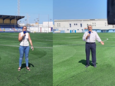   Prácticamente concluida la instalación del nuevo césped artificial del campo municipal Gutiérrez Amérigo