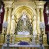 Virgen vestida en época estival la Dolorosa de Alcalá del Río.