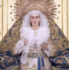 La Titular Mariana de la Vera-cruz de Alcalá del Río vestida de inmaculada concepción 