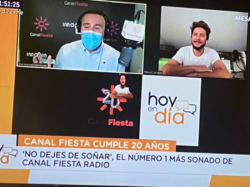 "No dejes de soñar", de Manuel Carrasco, tema Número 1 del Fiesta de los últimos 20 años