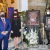 El pintor Antonio Montiel presenta el cartel conmemorativo de la Hermandad de Los Dolores de Álora