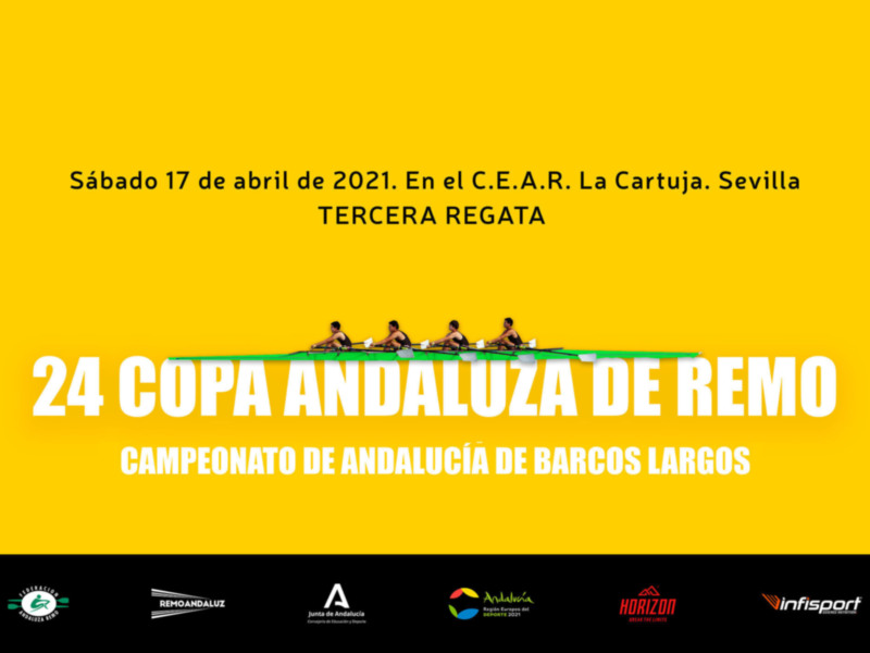 La tercera regata de la Copa de Andalucía de remo y el Campeonato de Andalucía de botes largos, en La Cartuja 