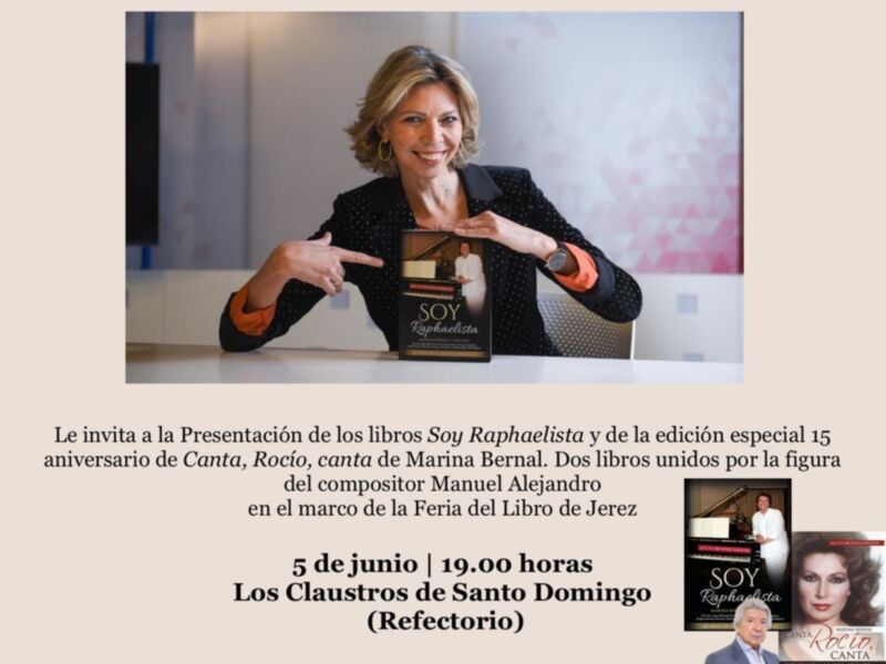 Marina Bernal Presenta el día 5 de junio en la Feria del Libro de Jerez una reedición del libro Canta Rocio canta  