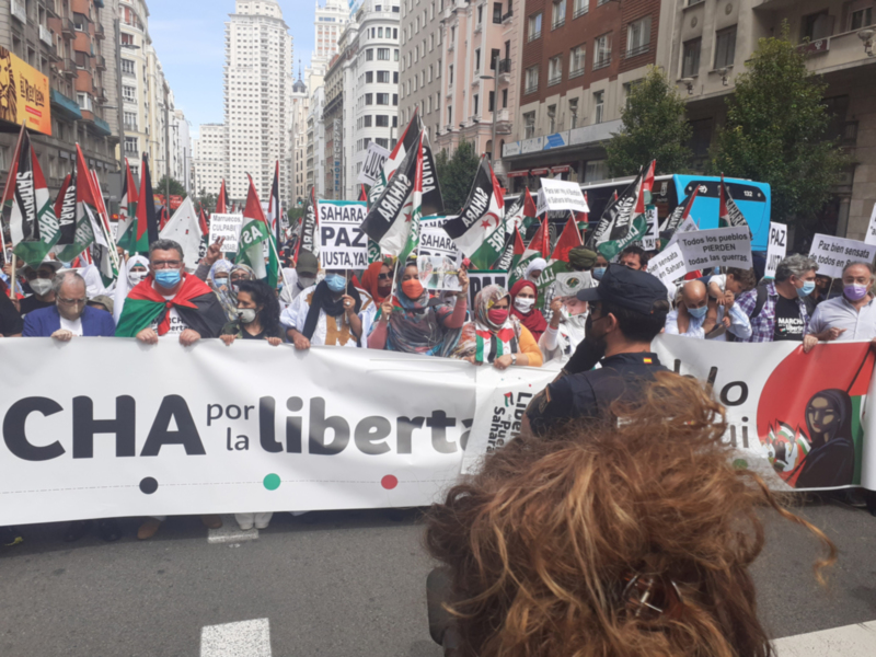 Marcha por la Libertad del Pueblo Saharaui. Etapa 18.- Fuenlabrada- Leganés- Madrid 18 de Junio