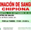 Convocan donación de sangre para el próximo martes 14 de septiembre de 17 a 21 horas en el Centro de Salud Tolosa Latour de Chipiona