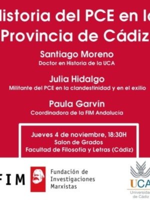 La provincia de Cádiz celebra el Centenario del PCE