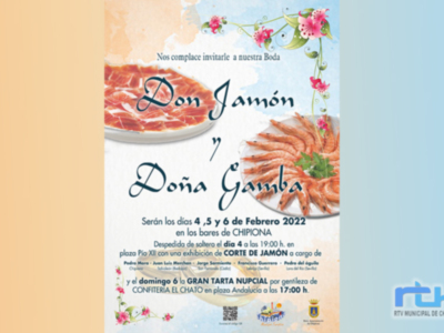 Chipiona acoge del 4 al 6 de febrero la I boda de Don Jamón y Doña Gamba 