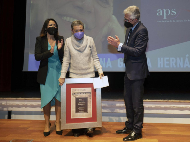 Secundina García recogía el XXIX Premio de la Comunicación,