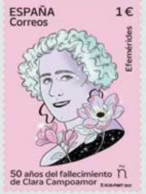  Correos presenta un sello dedicado al 50 aniversario del fallecimiento de Clara Campoamor