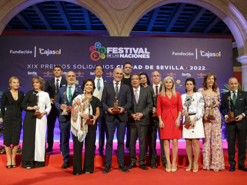 El alcalde de Sevilla, Antonio Muñoz, quien ha asistido al acto de entrega de los XIX Premios Solidarios del Festival de las Naciones.