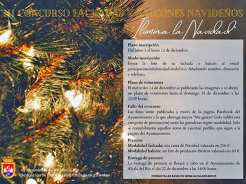 Alcalá del Río convoca concurso para decorar balcones, fachadas 