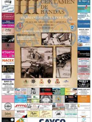 IIIº Certamen de Bandas, Carmona, Sevilla.