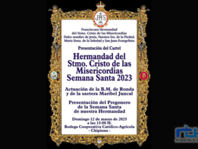 La Hermandad del Cristo presenta este domingo su cartel y su pregonero para la Semana Santa 2023, Antonio Pedrosa Query