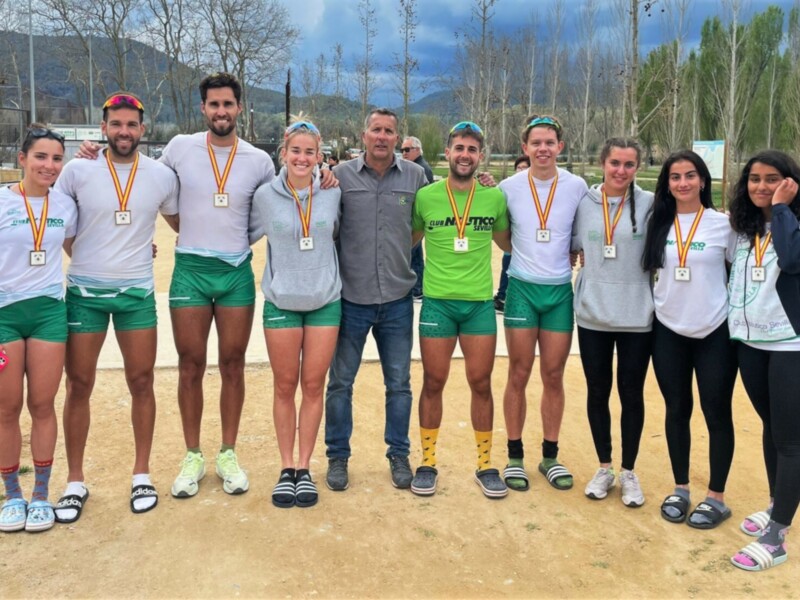 Ocho medallas para el Náutico en el Open de primavera de remo