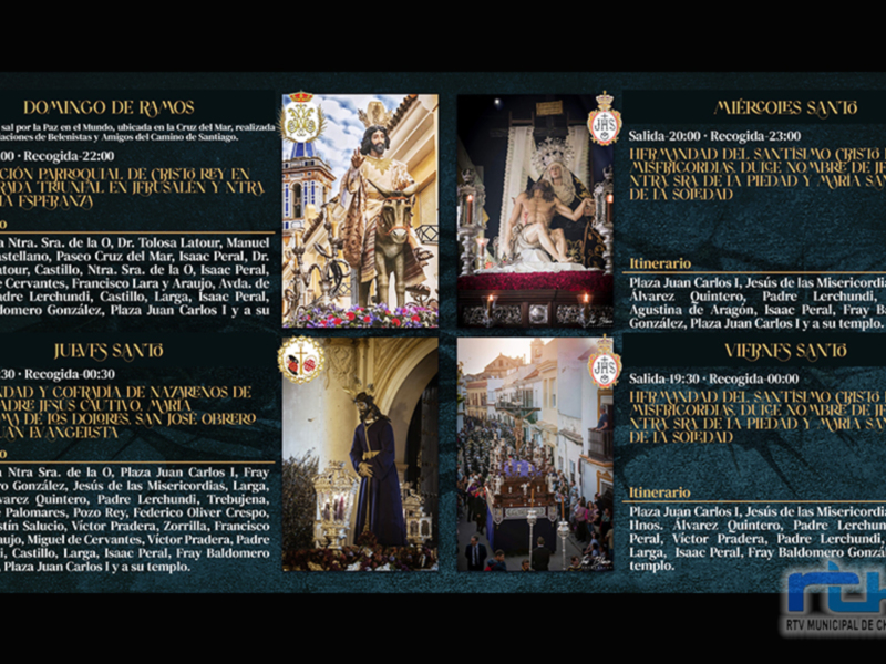 Chipiona se prepara para las estaciones de penitencia del Miércoles, Jueves y Viernes Santo