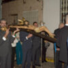 Procesión de bajada de los titulares de la Hermandad de la Vera-cruz de Alcalá del Río