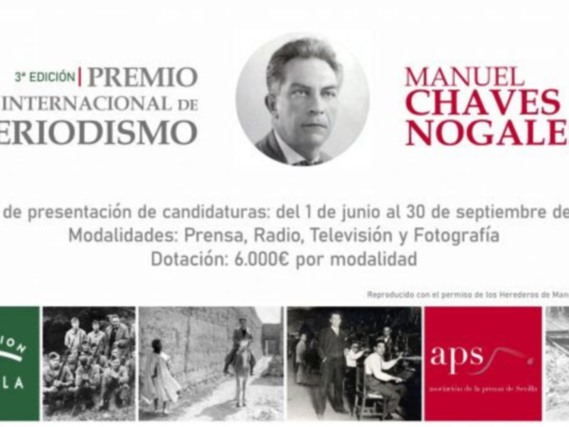 Bases de la 3ª edición · Premio Internacional de Periodismo ‘Manuel Chaves Nogales’