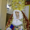 La escuela de saetas sevillana le rezó por saetas a la virgen de la Fe y Entrega de Sevilla.