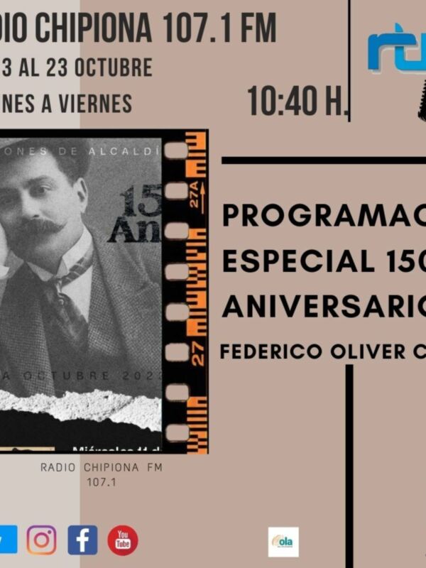 Radio Chipiona comienza el viernes una programación por el 150 aniversario del nacimiento de Oliver Crespo