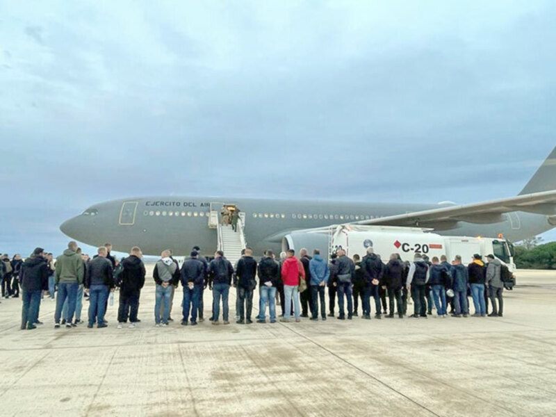 El funcionamiento de los misiles HAWK en un curso en Sevilla para los militares ucraniano