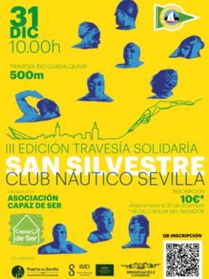 Travesía a nado solidaria San Silvestre Club Náutico Sevilla