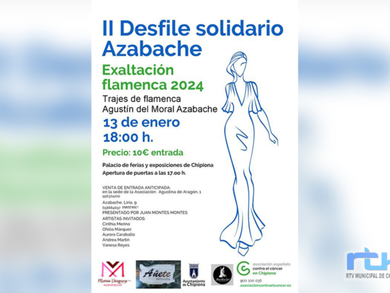 Moda y solidaridad se dan la mano en Chipiona con el Desfile de Azabache a beneficio de la Asociación contra el cáncer