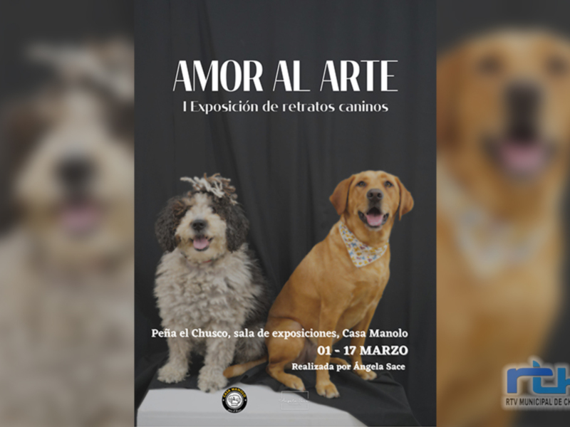 Abre las puertas en la sala Espacio Vacío ‘Amor al Arte’, primera muestra de retratos caninos de la chipionera Ángela Sace
