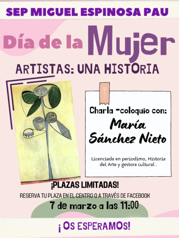 María Sánchez Nieto disertará en el Centro de Educación de Adultos de Chipiona sobre la mujer en la historia del arte