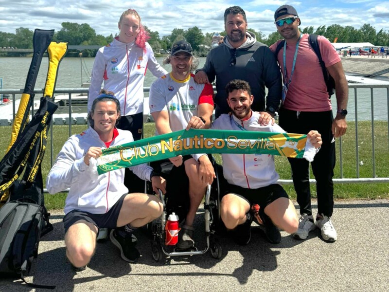 El Náutico Sevilla, en la Copa del Mundo de sprint olímpico y el Mundial de paracanoa