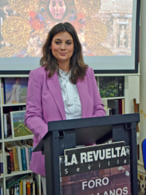 Belén Bellido Delgado presento en el Ateneo Popular el Pregón Rociero