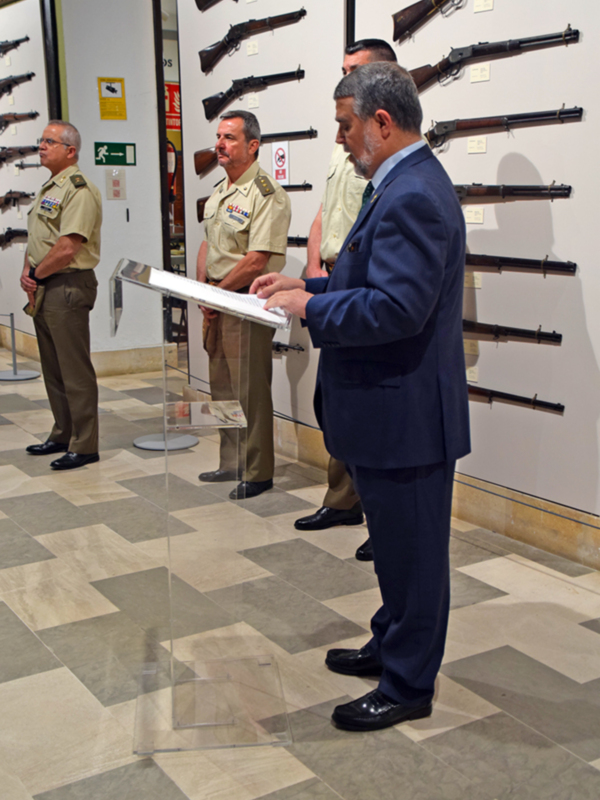 Acto culturales que se desarrolló en la sede del Centro de Historia y Cultura Militar en Sevilla