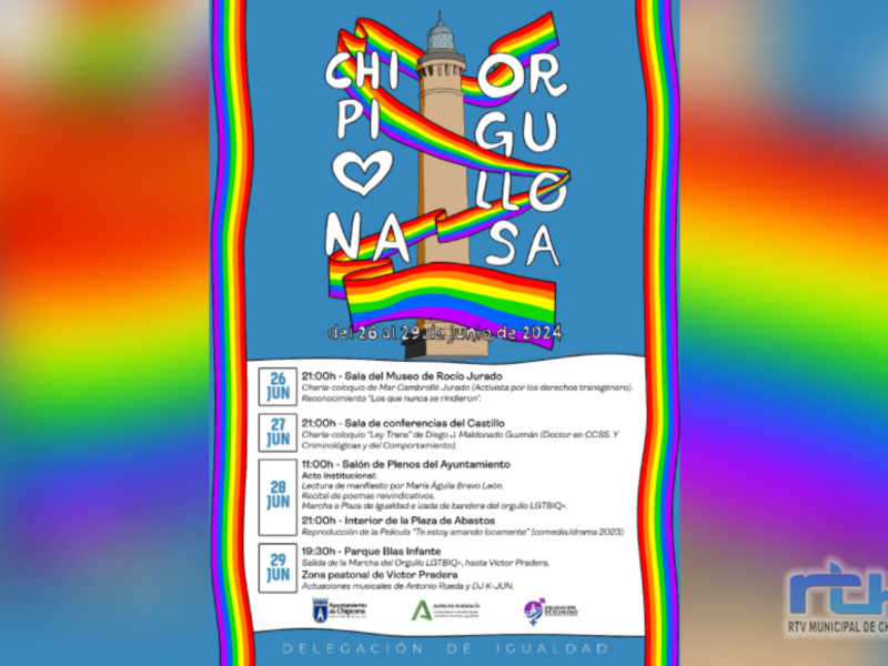 Hoy comienzan los actos de la semana del Orgullo LGTBIQ+ de Chipiona