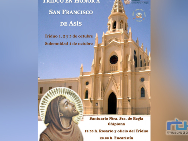 La Fraternidad Franciscana del Santuario de Regla celebra la festividad de San Francisco de Asís con un triduo y una solemne eucaristía en su honor 