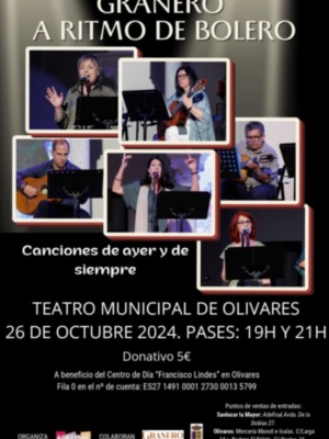El próximo 26 de octubre, ADEFISAL organiza un concierto benéfico en el Teatro Municipal de Olivares