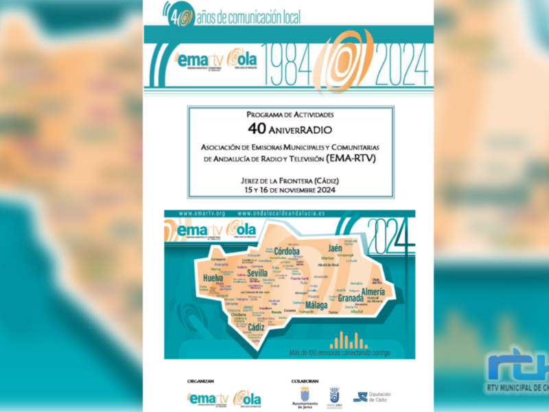 La radiotelevisión municipal de Chipiona participará en el 40 aniversario de EMA-RTV que se celebra el 15 de noviembre en Jerez