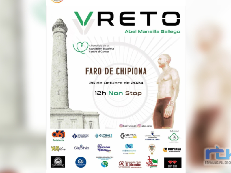 El sábado llega a Chipiona el reto de Abel Mansilla a beneficio de lucha contra el cáncer: 12 horas subiendo y bajando el Faro de Chipiona  