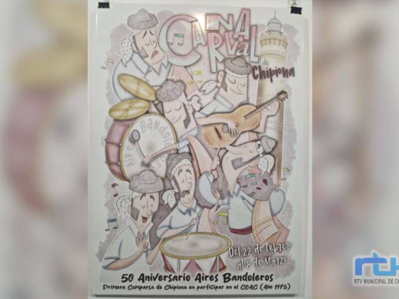 La obra ‘Compás añejo’, de Francisco José Ávila Conde, cartel anunciador del Carnaval de Chipiona 2025