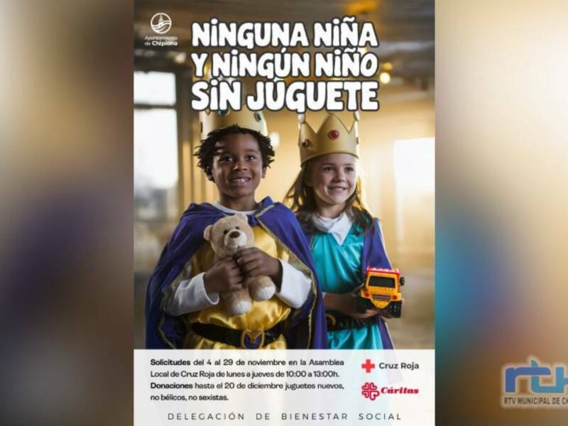 Últimos días para hacer donaciones a la campaña ‘Ninguna niña ningún niño sin juguetes’ de Chipiona