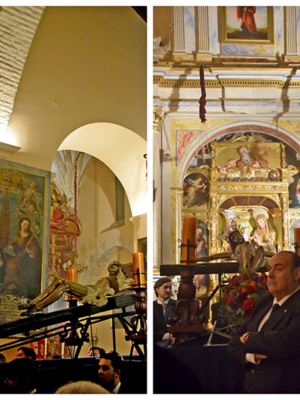 Oración y fe en el Vía Crucis del Cristo del Buen Fin en Alcalá del Río