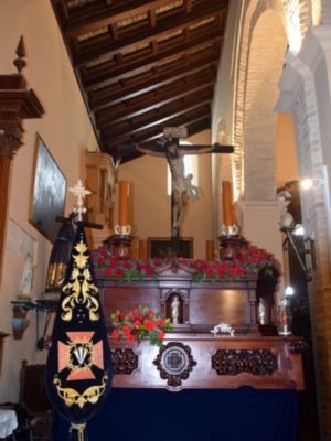Procesión de recogimiento y fe del Cristo del Buen Fin en Alcalá del Río