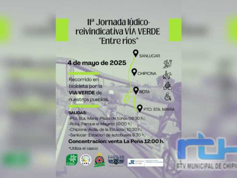 CANS y Capitán Pedales animan a participar este domingo en la jornada lúdico reivindicativa Vía Verde ‘Entre Ríos’   