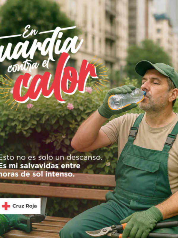 Conservación de medicamentos, trabajo al aire libre y cuidado de mascotas, nuevos focos de atención de Cruz Roja para prevenir los efectos del calor