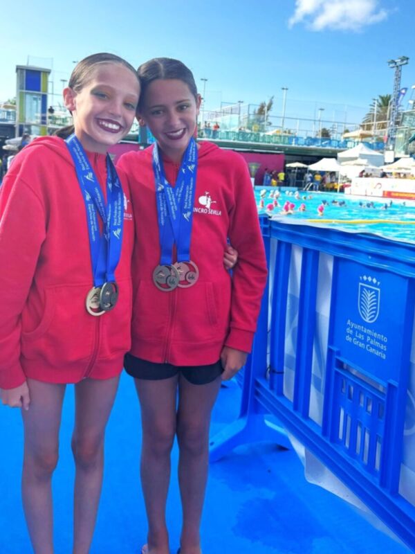 Triple recompensa para el Club Natación Sincro Sevilla en el Campeonato de España