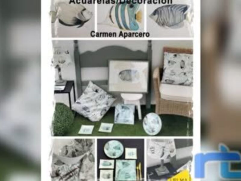 Mari Carmen Aparcero en la sala Espacio Vacío desde mañana con su exposición ‘Wall art decor 6’