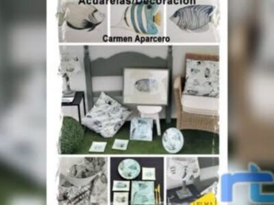 Mari Carmen Aparcero en la sala Espacio Vacío desde mañana con su exposición ‘Wall art decor 6’