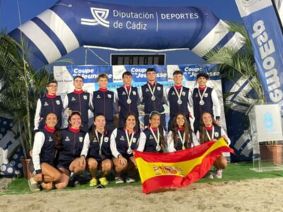 España se exhibe en la Copa de la Juventud beach sprint de La Línea