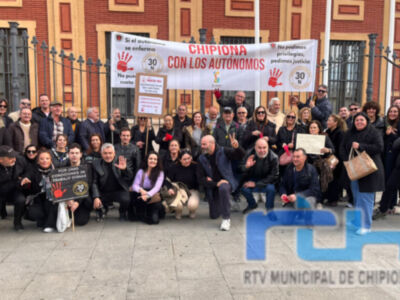 Acitur presente en la movilización en Sevilla que reclamaba condiciones justas y dignas para los autónomos