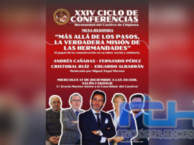 Jesús Cautivo organiza un coloquio para profundizar en el papel de la comunicación en la labor social y solidaria de las hermandades