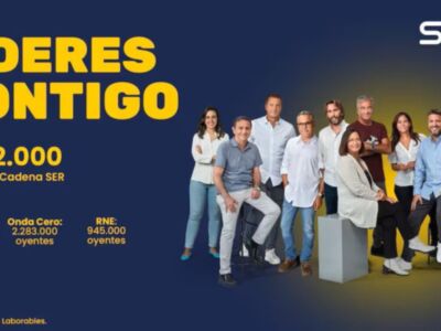 La SER amplía su liderazgo de la radio en España con 4.892.000 oyentes y logra su mejor dato en los últimos 12 años